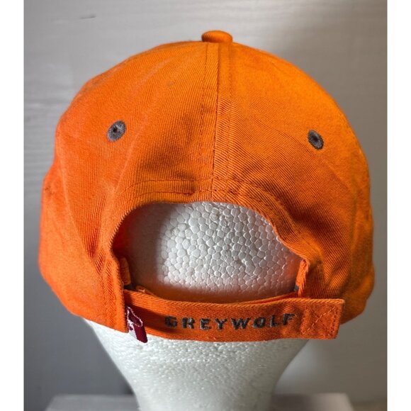 Greywolf Golf Club Baseball Cap Adjustable Orange Gray 100% Cotton Panorama BC - Picture 4 of 10